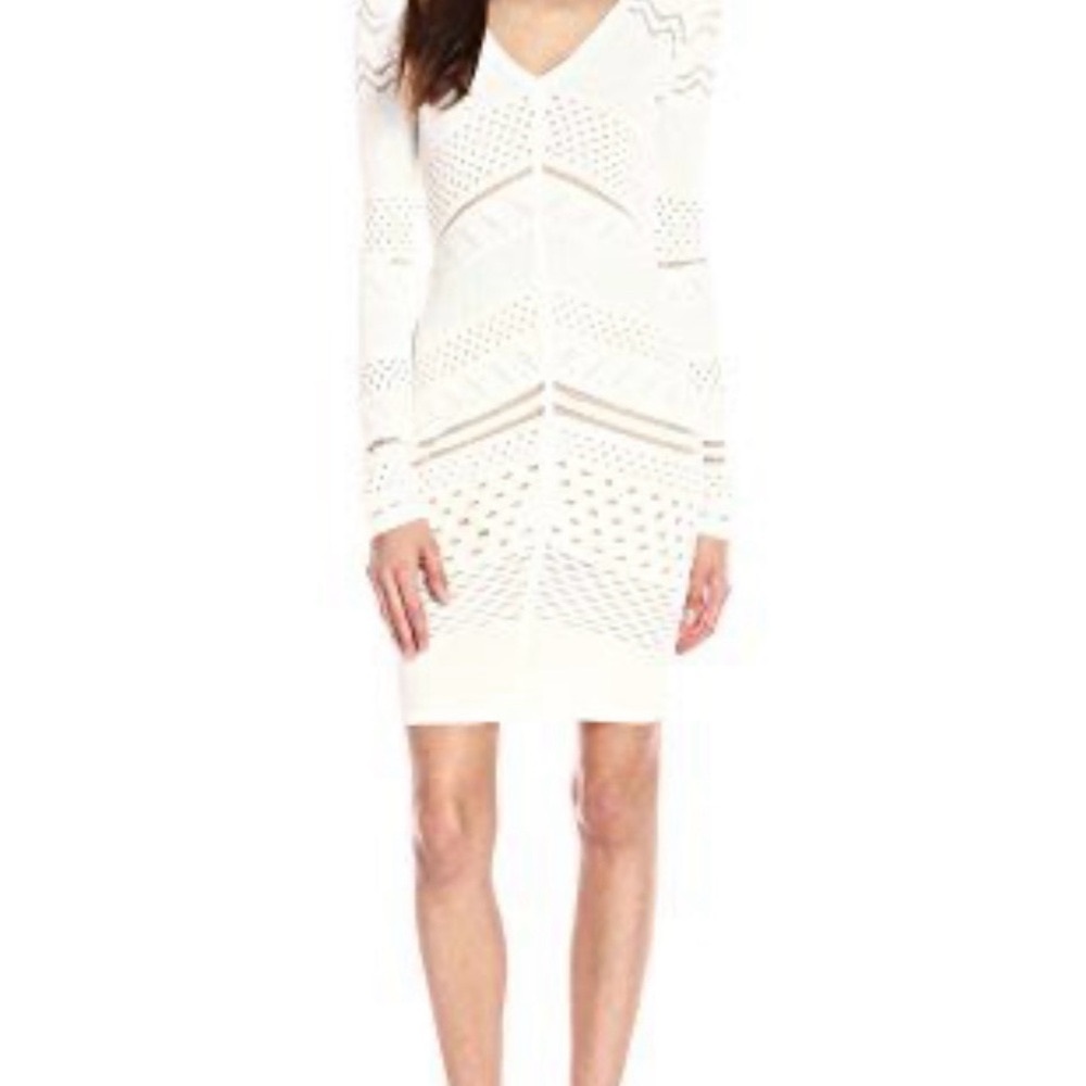 Bailey 44 Willow Cream Bodycon Chic Feminine Dress Y2K Party Club Girls Night